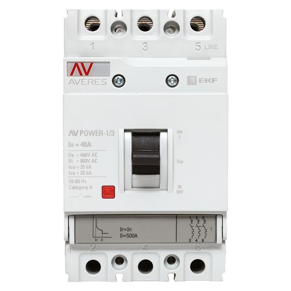 Выкл. Автом.  3П    40А  35кА  AV POWER-1/3 TR EKF AVERES