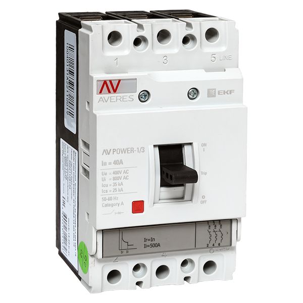 Выкл. Автом.  3П    40А  35кА  AV POWER-1/3 TR EKF AVERES