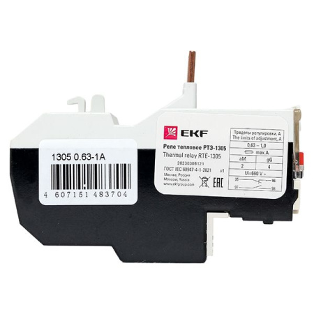 Реле тепловое РТЭ-1305 0,63-1А EKF PROxima