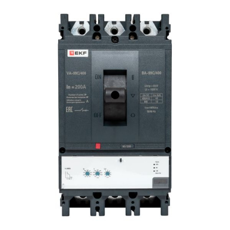 Выкл. Автом.  3П  200А  ВА-99C 400/200А 3P 45кА EKF PROxima
