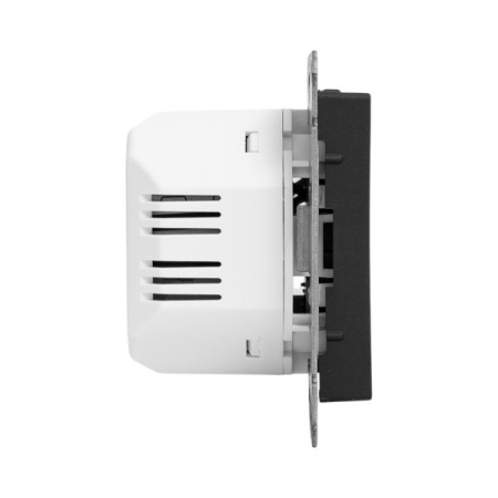Механизм розетки USB-С, быстрая, чёрная Эпика EKF (кратно 1)