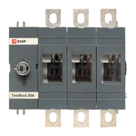 Рубильник  250A 3П б/рукоятки упр-я TwinBlock EKF